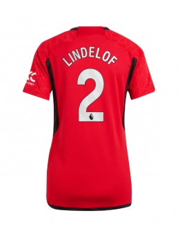 Ženski Nogometna dresi replika Manchester United Victor Lindelof #2 Domači 2023-24 Kratek rokav